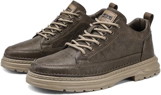 Мужские винтажные кожаные модные кроссовки классические на шнуровке, плоские повседневные туфли, удобные, легкие, противоскользящие для ходьбы Lhyxu, хаки
Мужские винтажные кожаные модные кроссовки классические на шнуровке, плоские повседневные туфли, удобные, легкие, противоскользящие для ходьбы Lhyxu, хаки