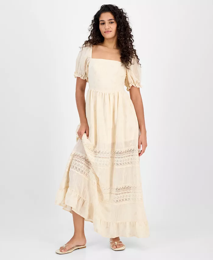 Женское макси-платье с квадратным вырезом и вышивкой, P/XXS-XXL And Now This
Женское макси-платье с квадратным вырезом и вышивкой, P/XXS-XXL And Now This