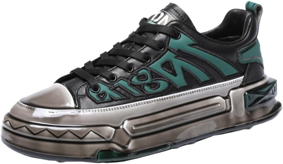 Мужские кроссовки в стиле киберпанк, Футуристические повседневные туфли, Черно-зеленый-серый дизайн, Уникальная геометрическая подошва, Современные кроссовки Zixcplaz
Мужские кроссовки в стиле киберпанк, Футуристические повседневные туфли, Черно-зеленый-серый дизайн, Уникальная геометрическая подошва, Современные кроссовки Zixcplaz