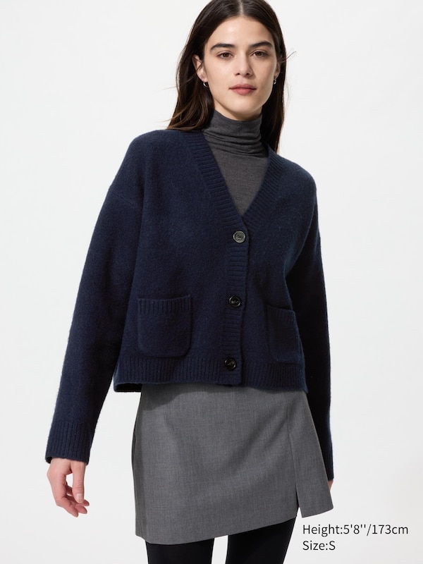 Короткий кардиган Soufflé Uniqlo, 69 navy
Короткий кардиган Soufflé Uniqlo, 69 navy