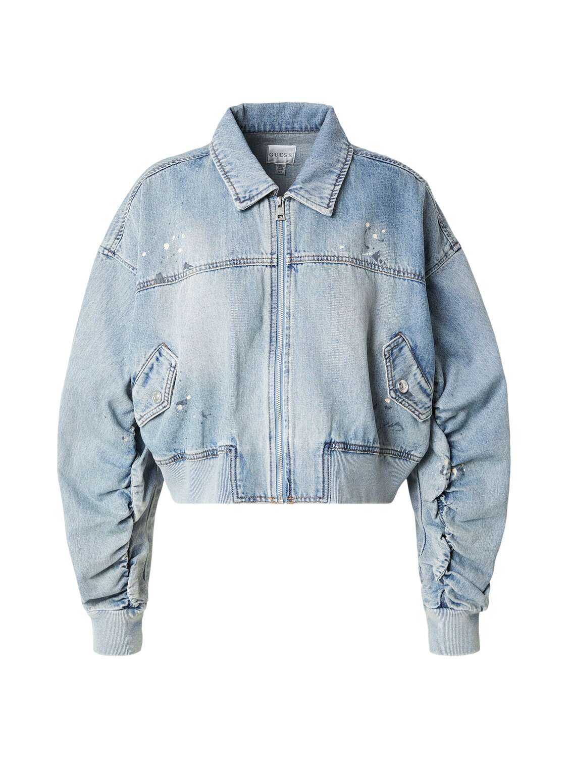 GUESS Демисезонная куртка 'ANNA' в синем дениме
GUESS Демисезонная куртка 'ANNA' в синем дениме