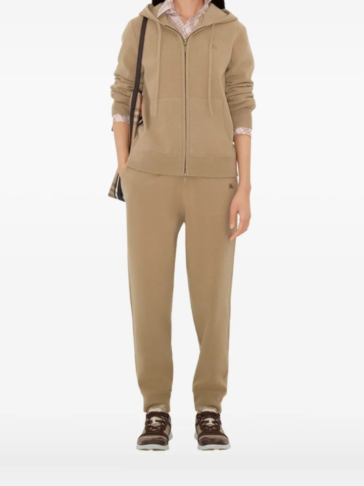 Свитер с капюшоном и застежкой-молнией Burberry, нейтральный
Свитер с капюшоном и застежкой-молнией Burberry, нейтральный