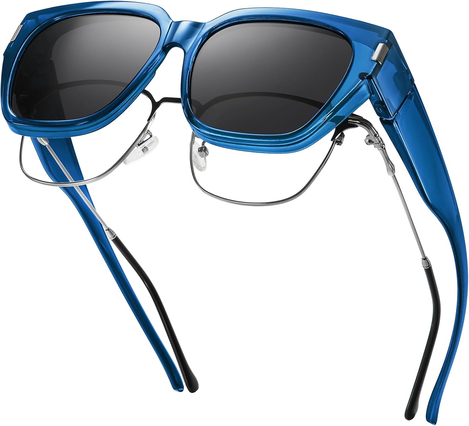 Поляризованные солнцезащитные очки, надеваемые поверх обычных очков, для женщин и мужчин. Модные квадратные очки с обтекаемой формой и защитой от УФ-излучения Rmmeey, Bule Frame Grey Lens
Поляризованные солнцезащитные очки, надеваемые поверх обычных очков, для женщин и мужчин. Модные квадратные очки с обтекаемой формой и защитой от УФ-излучения Rmmeey, Bule Frame Grey Lens