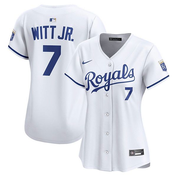 Женская бейсболка Bobby Witt Jr белая Kansas City Royals домашняя лимитированная игровая Nike
Женская бейсболка Bobby Witt Jr белая Kansas City Royals домашняя лимитированная игровая Nike
