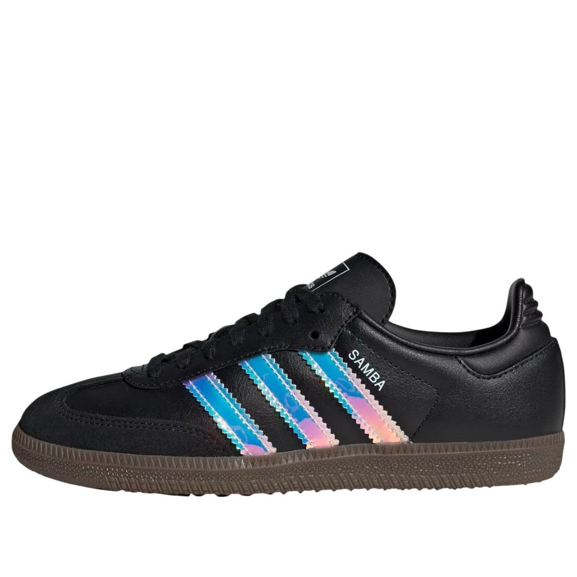 (GS) Adidas Samba 'Black Iridescent Stripes'
(GS) Adidas Samba 'Black Iridescent Stripes'