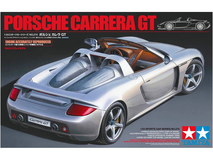 Tamiya 24275 1:24 Porsche Carrera GT
Tamiya 24275 1:24 Porsche Carrera GT