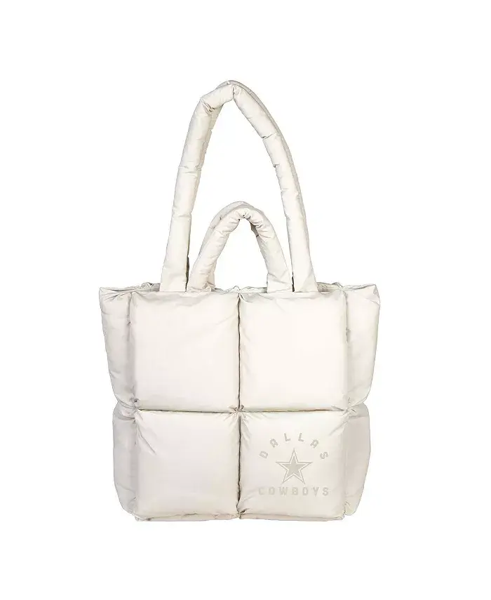 Сумка-тоут Puff Tote от Dallas Cowboys бежевого цвета Logo Brands
Сумка-тоут Puff Tote от Dallas Cowboys бежевого цвета Logo Brands