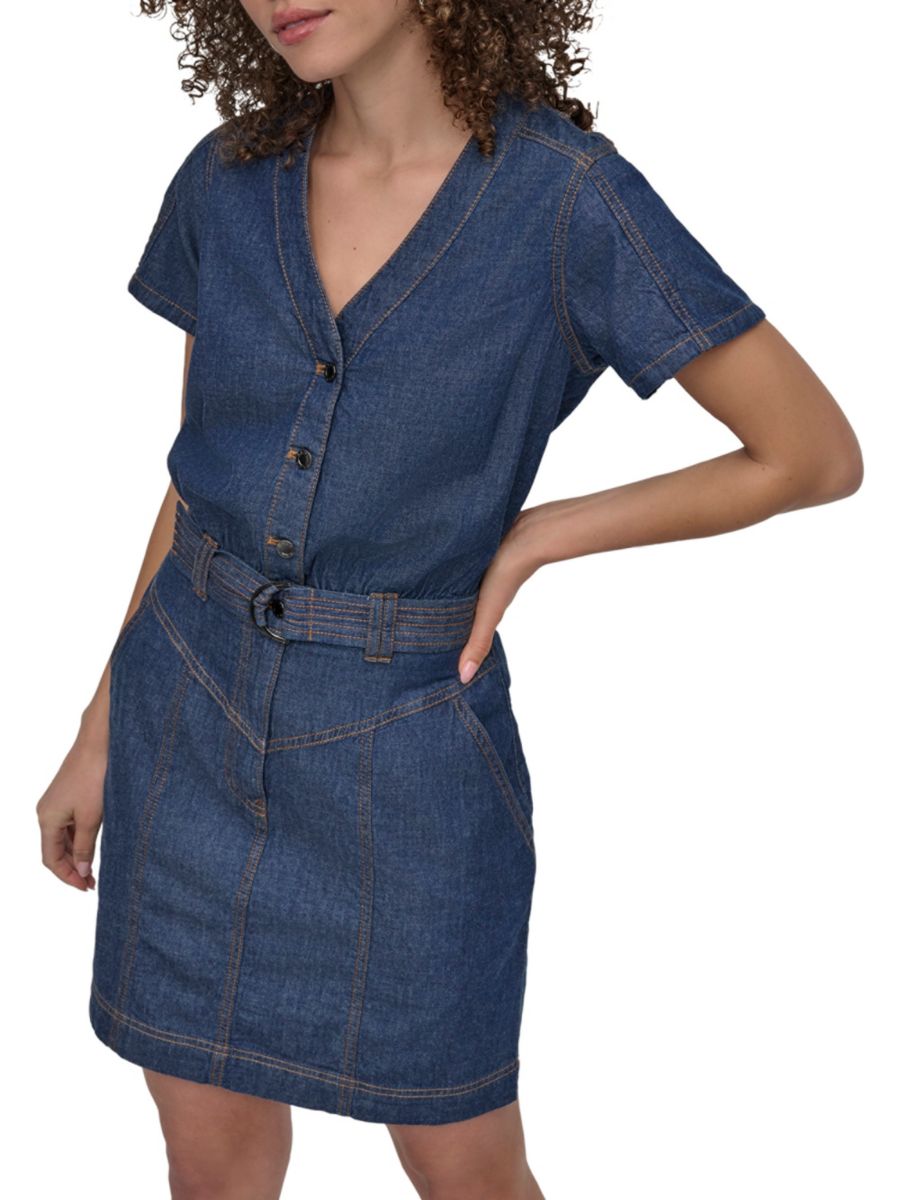 Мини-платье из денима с поясом DKNY, цвет Crosby
Мини-платье из денима с поясом DKNY, цвет Crosby
