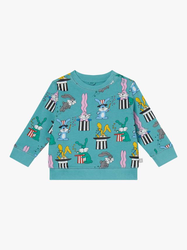 Детская толстовка с принтом кролика-фокусника из хлопкового флиса Stella McCartney Kids, Blue
Детская толстовка с принтом кролика-фокусника из хлопкового флиса Stella McCartney Kids, Blue