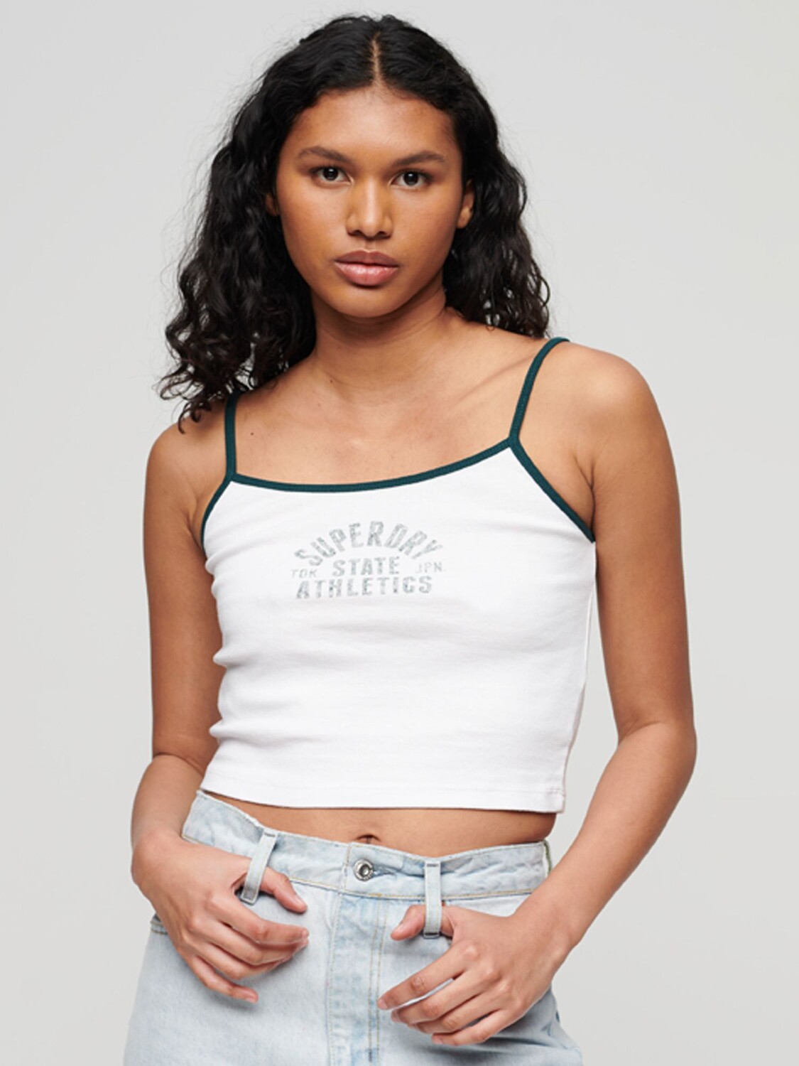 Укороченный топ на бретельках Superdry Athletic Essential, оптика
Укороченный топ на бретельках Superdry Athletic Essential, оптика