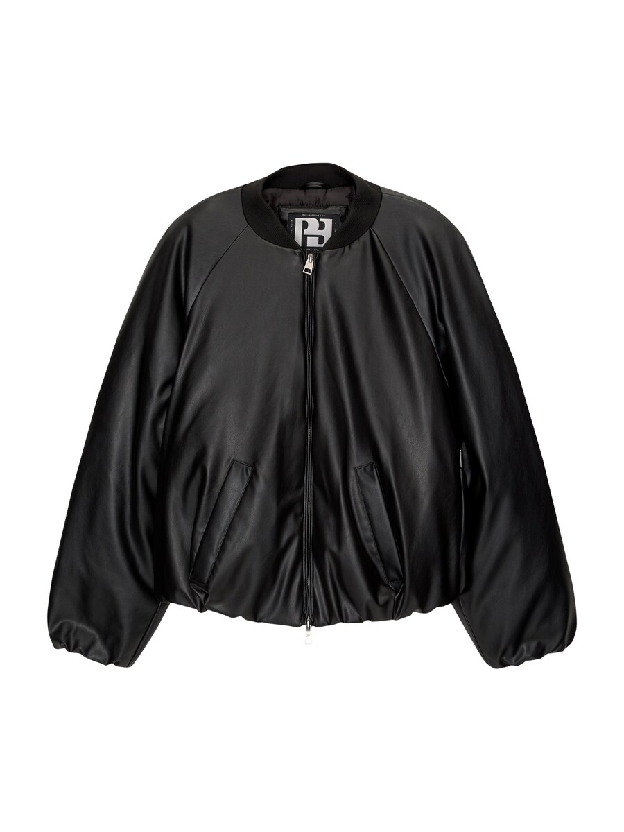 Межсезонная куртка Pull&Bear, черный
Межсезонная куртка Pull&Bear, черный