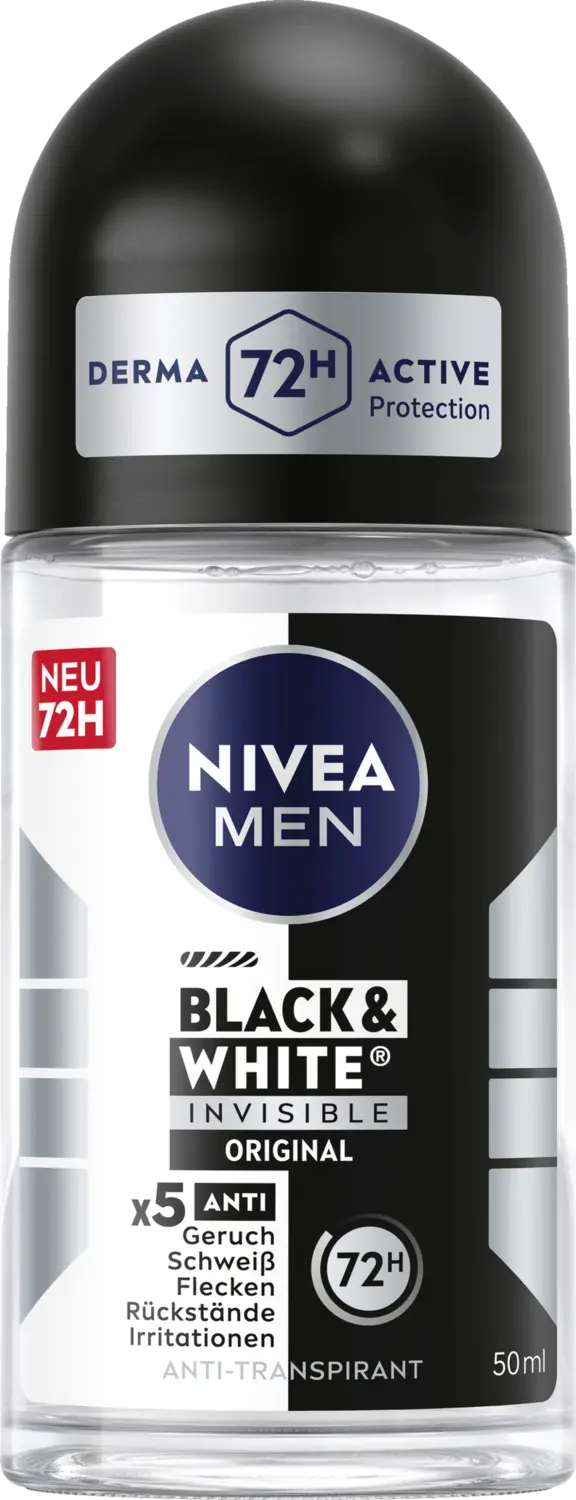 Дезодорант NIVEA MEN Black & White Invisible Original Anti-Transpirant Roll-On
Дезодорант NIVEA MEN Black & White Invisible Original Anti-Transpirant Roll-On