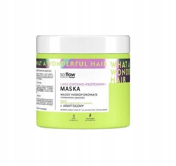 SO!FLOW What a Wonderful Маска для волос с низкой пористостью 400мл
SO!FLOW What a Wonderful Маска для волос с низкой пористостью 400мл