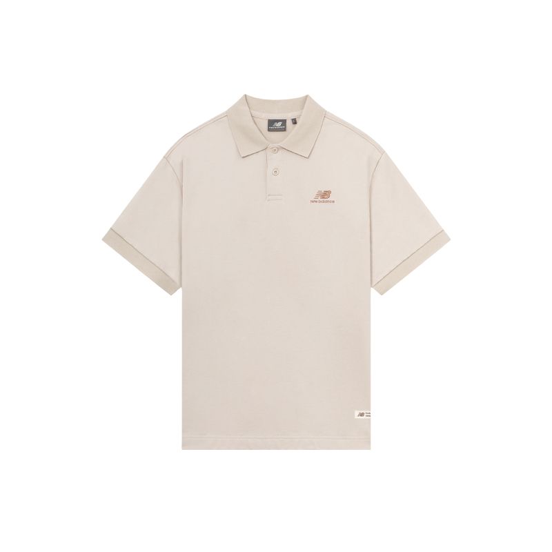 Футболка поло мужская бежевая New Balance 
Футболка поло мужская бежевая New Balance