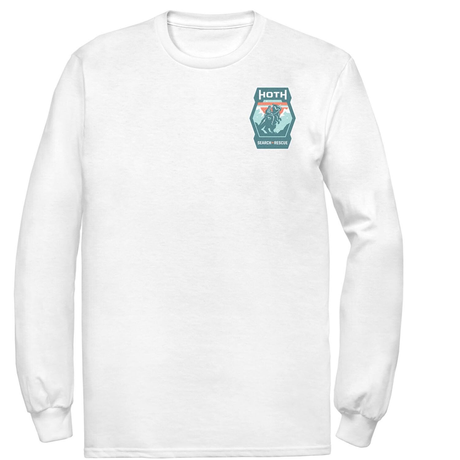 Мужская футболка с логотипом на левой стороне груди «Звездные войны» Hoth Search and Rescue Licensed Character, белый
Мужская футболка с логотипом на левой стороне груди «Звездные войны» Hoth Search and Rescue Licensed Character, белый