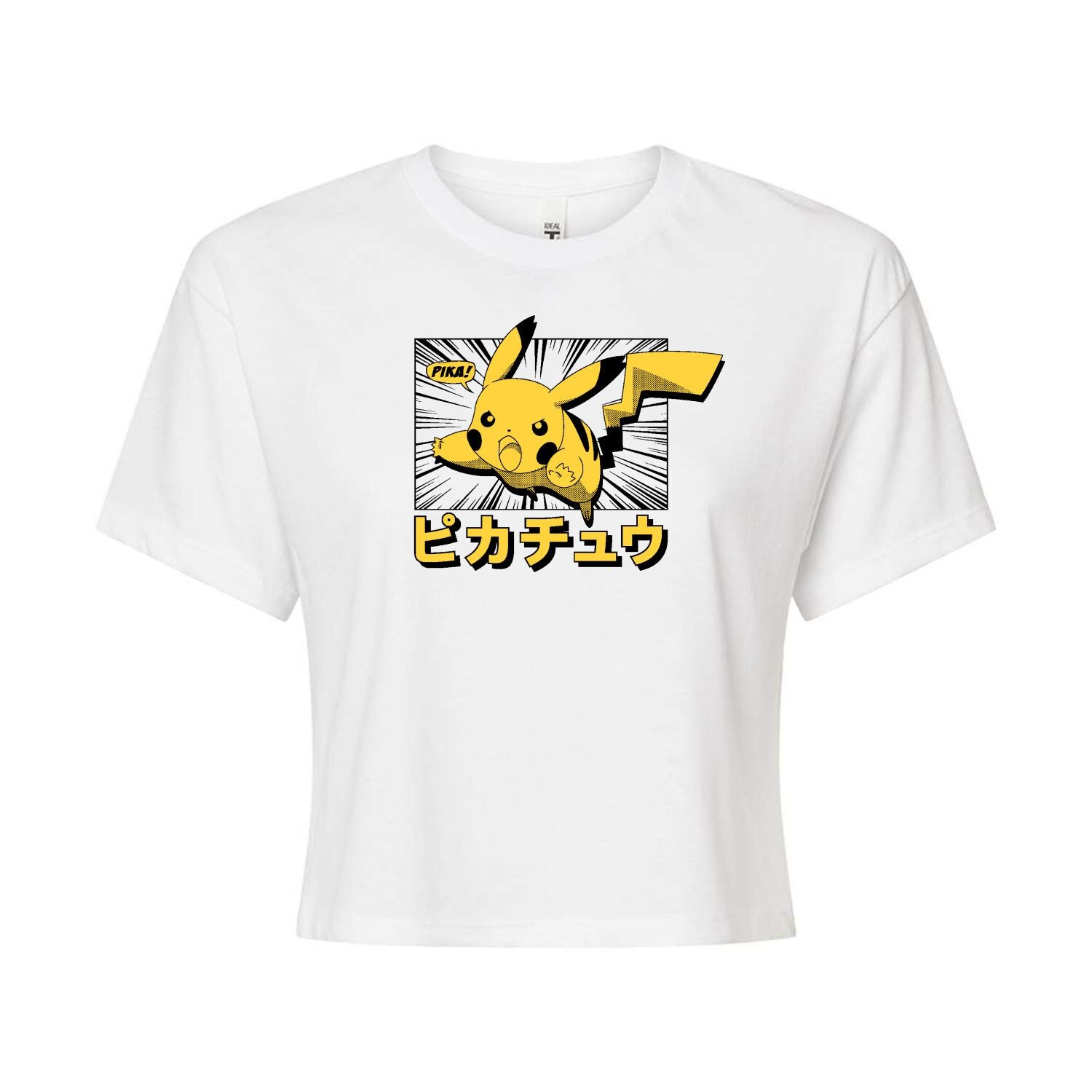 Укороченная футболка с надписью Pokémon Pikachu и кандзи для юниоров Licensed Character
Укороченная футболка с надписью Pokémon Pikachu и кандзи для юниоров Licensed Character