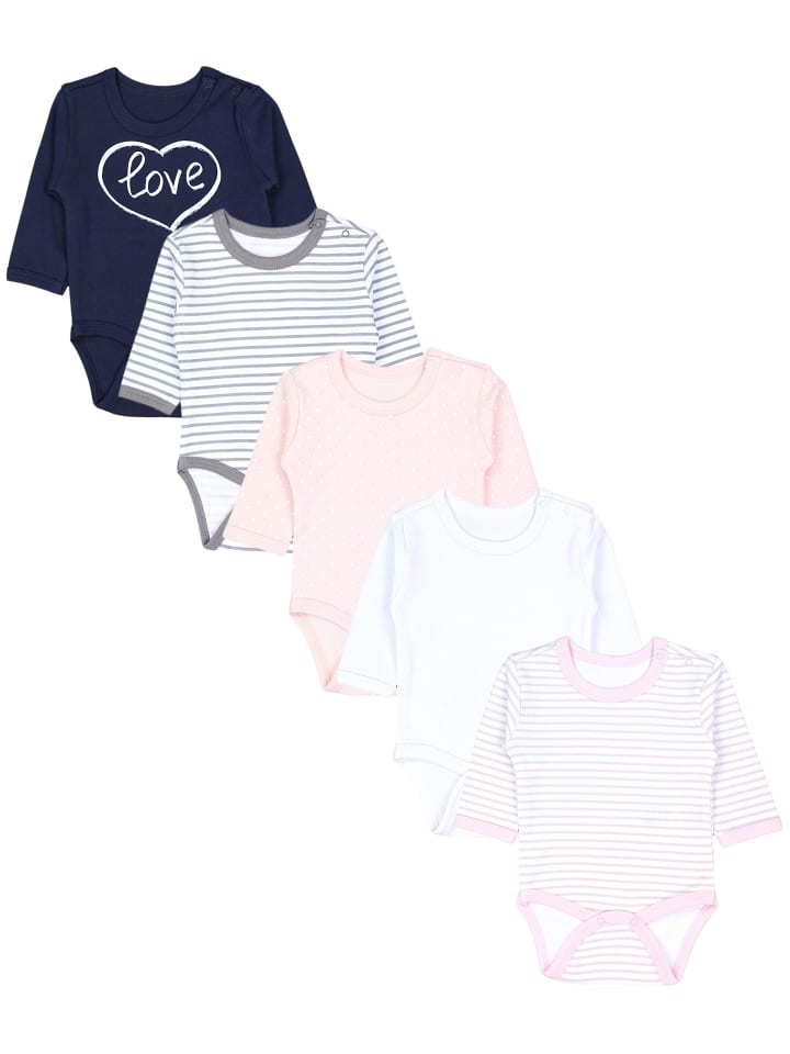 TupTam Универсальный боди с длинными рукавами и напечатанным слоганом, комплект из 5 штук, розово-голубой расцветки
TupTam Универсальный боди с длинными рукавами и напечатанным слоганом, комплект из 5 штук, розово-голубой расцветки