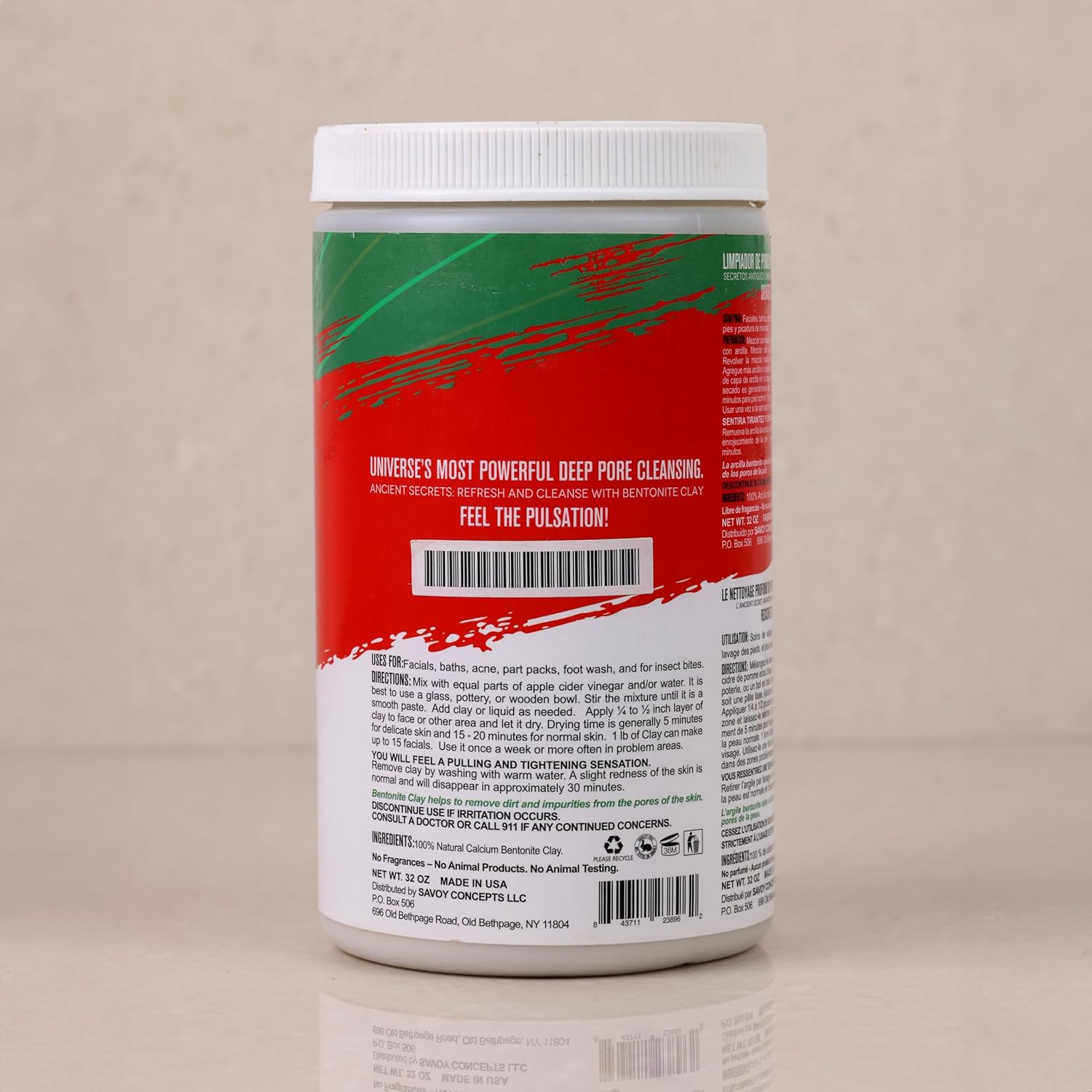 Мощная глиняная очищающая пудра для глубокого очищения пор - набор из 2 штук от Mayan Magic Mud, подходит как для мужчин, так и для женщин - объем 950 мл, прозрачный
Мощная глиняная очищающая пудра для глубокого очищения пор - набор из 2 штук от Mayan Magic Mud, подходит как для мужчин, так и для женщин - объем 950 мл, прозрачный