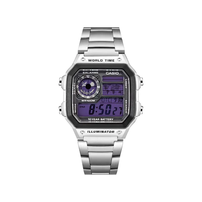 CASIO Ретрофит серия кварцевый механизм часы унисекс purple циферблат
CASIO Ретрофит серия кварцевый механизм часы унисекс purple циферблат
