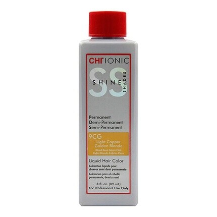 Жидкая краска для волос Ionic Shine Shades 9Cg Светло-медный золотисто-русый 3 унции, Chi
Жидкая краска для волос Ionic Shine Shades 9Cg Светло-медный золотисто-русый 3 унции, Chi
