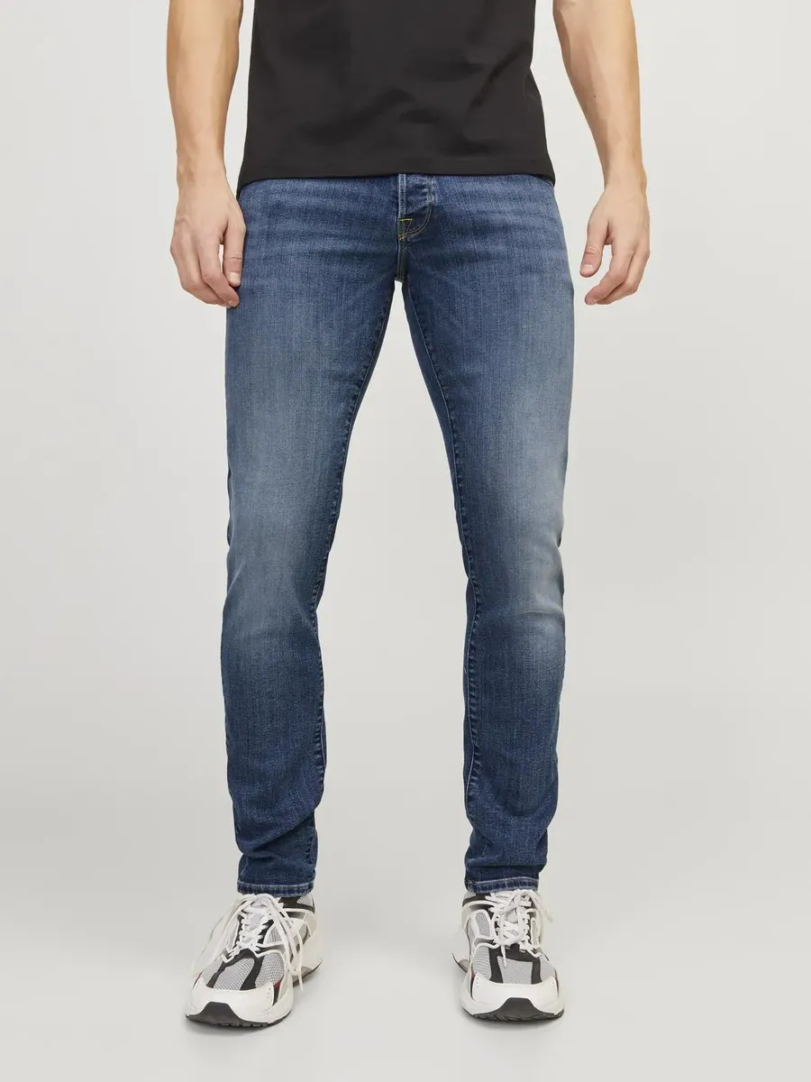 Джинсы узкого кроя Jack & Jones "JJIGLENN JJFOX 50SPS CB 036 NOOS", синий 
Джинсы узкого кроя Jack & Jones "JJIGLENN JJFOX 50SPS CB 036 NOOS", синий
