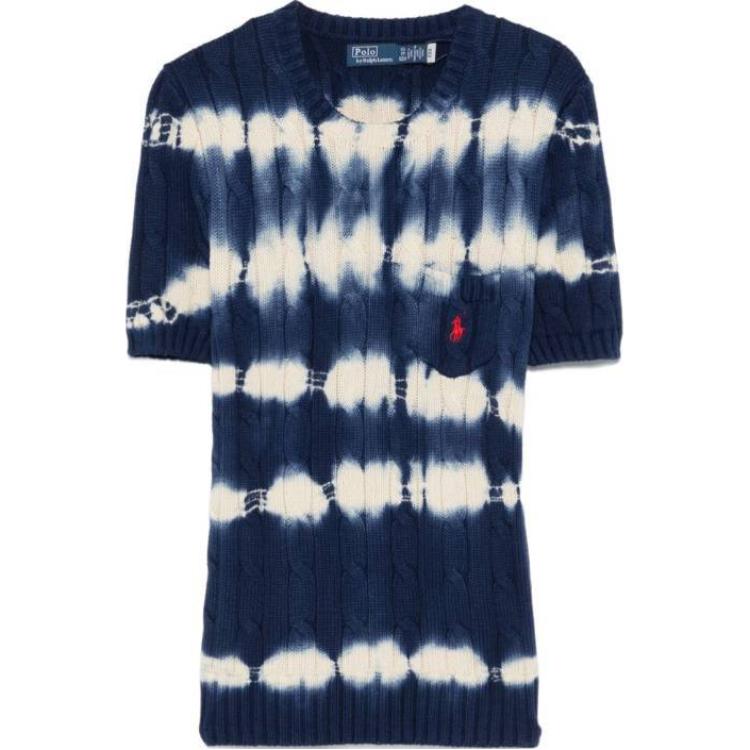 Поло свитер с узором тай-дай и косой вязкой Ralph Lauren, синий
Поло свитер с узором тай-дай и косой вязкой Ralph Lauren, синий