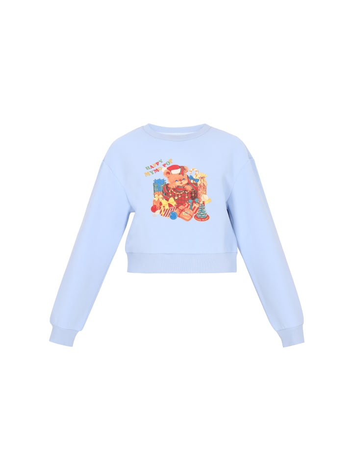 MyMo Женская толстовка светло-голубого цвета
MyMo Женская толстовка светло-голубого цвета