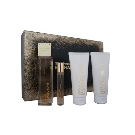 Michael Kors Sexy Amber Eau de Parfum 100 мл EDP 10 мл SG 100 мл BL 100 мл — упаковка из 4 шт.
Michael Kors Sexy Amber Eau de Parfum 100 мл EDP 10 мл SG 100 мл BL 100 мл — упаковка из 4 шт.