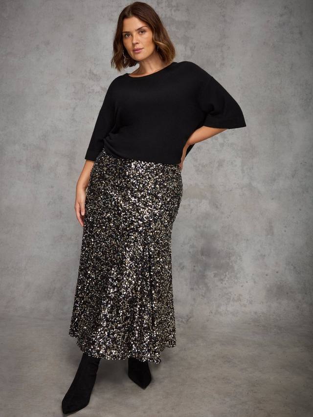 Юбка миди клеш с пайетками Curve Live Unlimited, Black
Юбка миди клеш с пайетками Curve Live Unlimited, Black