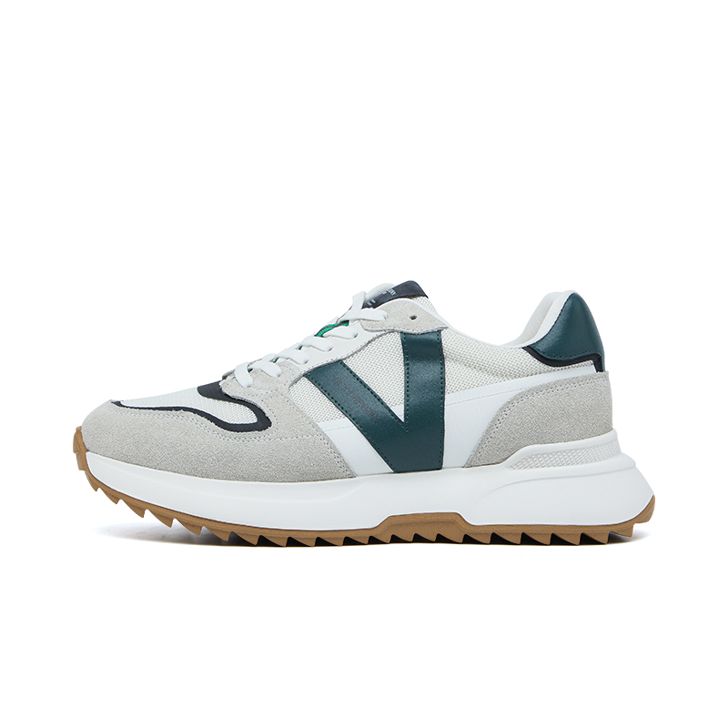 Повседневные туфли мужские низкие серые VICKI BROWN, White Green 
Повседневные туфли мужские низкие серые VICKI BROWN, White Green