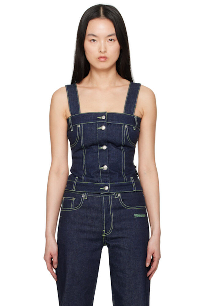 Синий корсетный джинсовый топ Off-White
Синий корсетный джинсовый топ Off-White