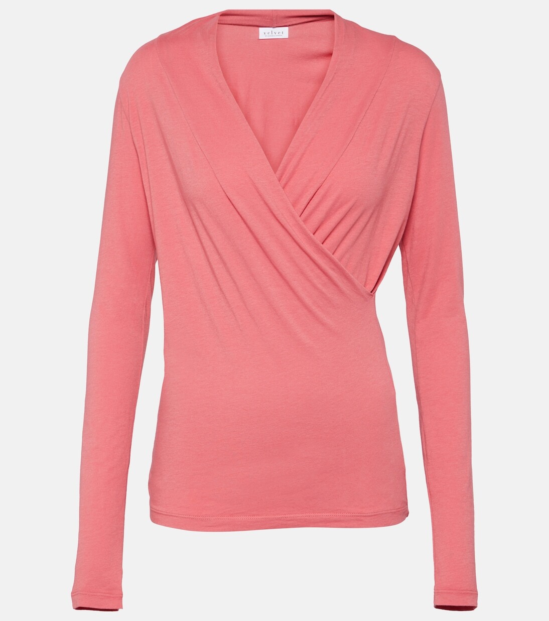 Топ meri из смесового хлопка с запахом Velvet, розовый
Топ meri из смесового хлопка с запахом Velvet, розовый
