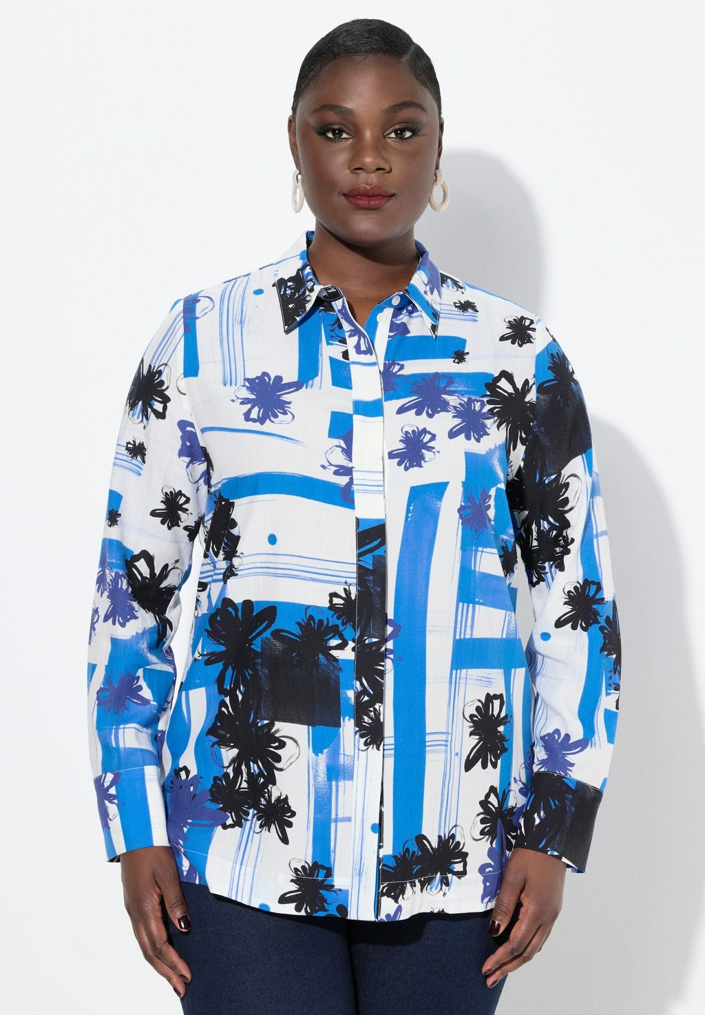 Блузка на пуговицах MIXED PRINT LONG SLEEVE Ulla Popken, белый
Блузка на пуговицах MIXED PRINT LONG SLEEVE Ulla Popken, белый