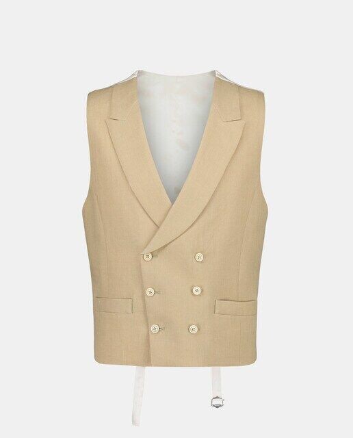 Мужской однотонный льняной жилет Emidio Tucci, коричневый
Мужской однотонный льняной жилет Emidio Tucci, коричневый