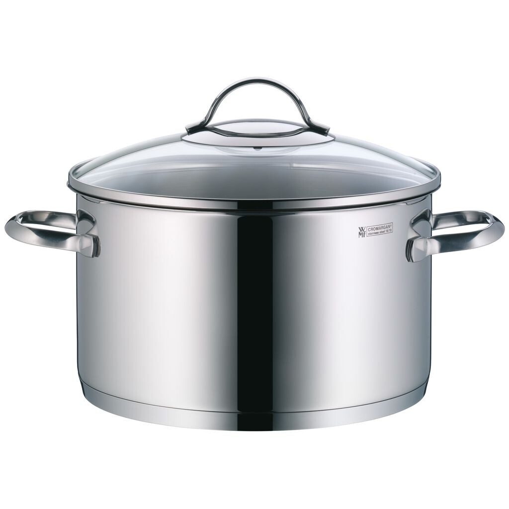 Высокая кастрюля WMF Provence Plus со стеклянной крышкой 24 см, кастрюля для мяса 6,0 л, полированная нержавеющая сталь Cromargan, индукционная кастрюля, без покрытия, подходит для духовки
Высокая кастрюля WMF Provence Plus со стеклянной крышкой 24 см, кастрюля для мяса 6,0 л, полированная нержавеющая сталь Cromargan, индукционная кастрюля, без покрытия, подходит для духовки