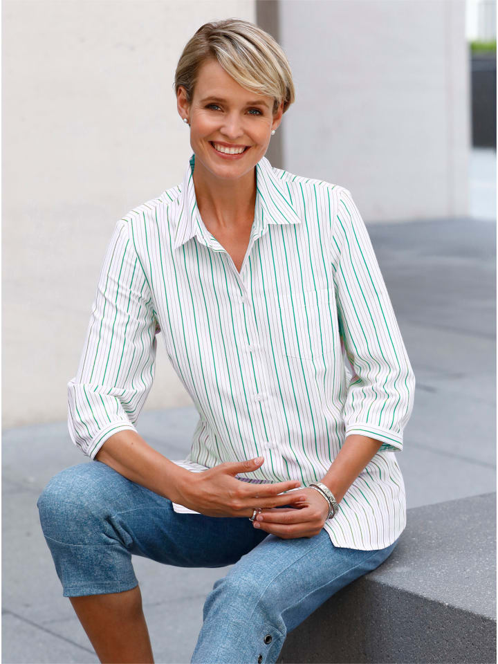 Блузка-рубашка в изумрудную полоску WITT WEIDEN
Блузка-рубашка в изумрудную полоску WITT WEIDEN