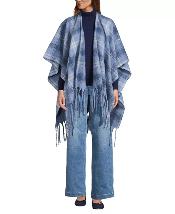 Шарф Women's Brushed Boucle Ruana Lands' End, синий
Шарф Women's Brushed Boucle Ruana Lands' End, синий