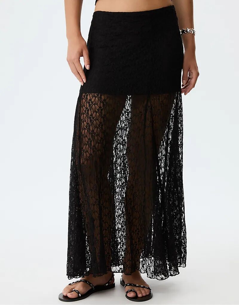 Юбка миди Stradivarius Lace черного цвета
Юбка миди Stradivarius Lace черного цвета