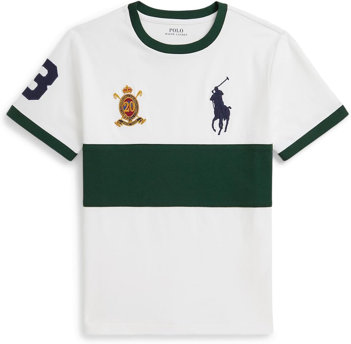Футболка с гербом Big Pony 20th Anniversary Polo Ralph Lauren Kids, White/Vintage Pine, Белый, Футболка с гербом Big Pony 20th Anniversary Polo Ralph Lauren Kids, White/Vintage Pine
Футболка с гербом Big Pony 20th Anniversary Polo Ralph Lauren Kids, White/Vintage Pine, Белый, Футболка с гербом Big Pony 20th Anniversary Polo Ralph Lauren Kids, White/Vintage Pine