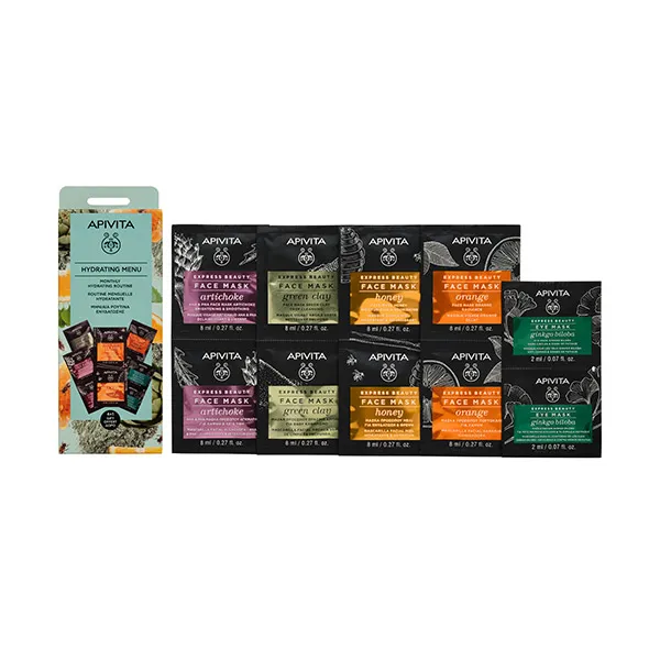 Пакет масок для лица Express Beauty Hidratante Apivita, 1 UD
Пакет масок для лица Express Beauty Hidratante Apivita, 1 UD