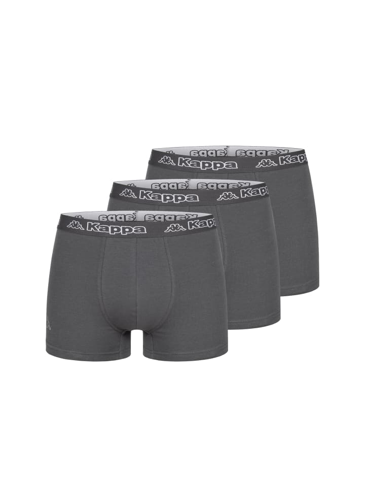 Боксерские трусы Kappa, цвет kappa boxershorts 3er pack 3x anthrazit 
Боксерские трусы Kappa, цвет kappa boxershorts 3er pack 3x anthrazit