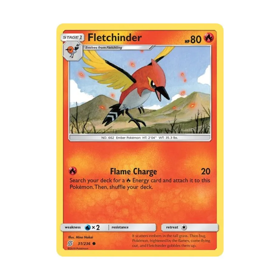 CCG Флетчиндер (К) № 31/236, Pokemon - SM - Unified Minds - Singles
CCG Флетчиндер (К) № 31/236, Pokemon - SM - Unified Minds - Singles