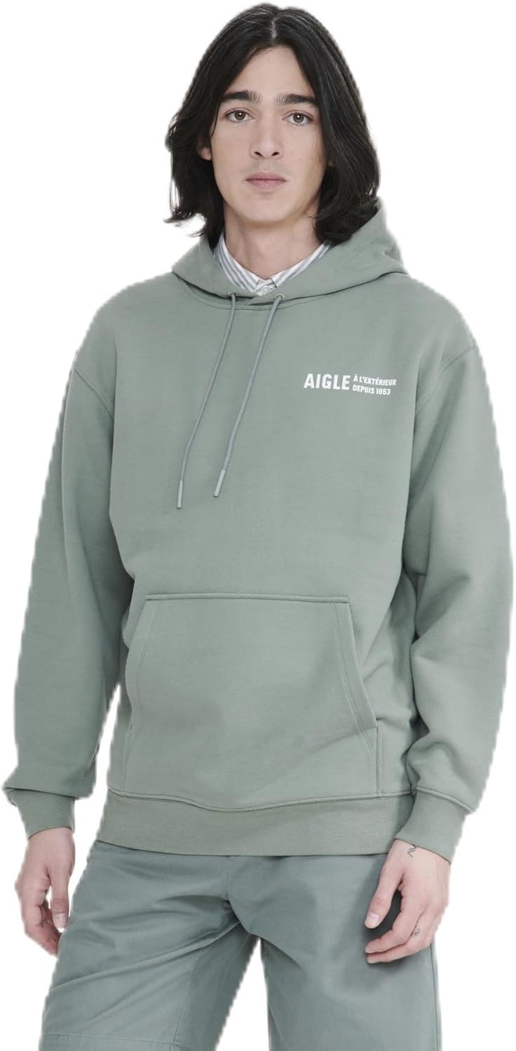 Худи AIGLE (Aigle) Официальный с логотипом, толстовка с капюшоном для мужчин, зеленый
Худи AIGLE (Aigle) Официальный с логотипом, толстовка с капюшоном для мужчин, зеленый