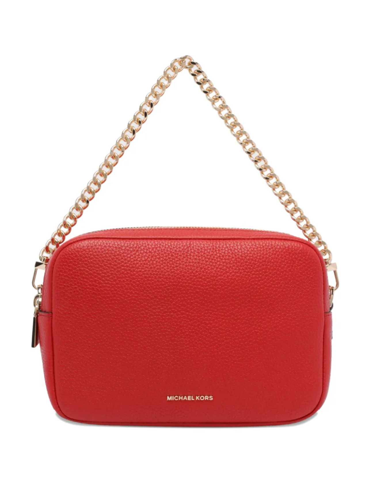 Кожаная сумка через плечо Bryant с цепочным ремешком Michael Michael Kors, красный 
Кожаная сумка через плечо Bryant с цепочным ремешком Michael Michael Kors, красный