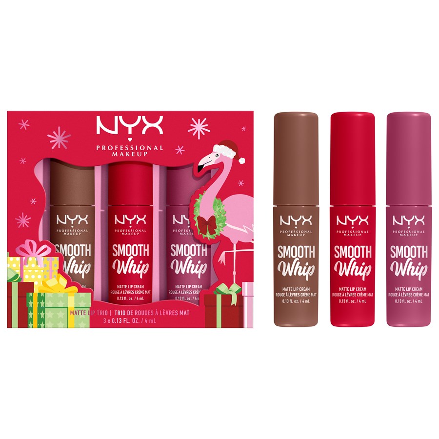 Помада NYX Professional Makeup Smooth Whip Trio Set, Cherry Crème 4 ml + Onesie Funsie 4 ml + Memory Foam 4 ml / 3 x 4 ml
Помада NYX Professional Makeup Smooth Whip Trio Set, Cherry Crème 4 ml + Onesie Funsie 4 ml + Memory Foam 4 ml / 3 x 4 ml