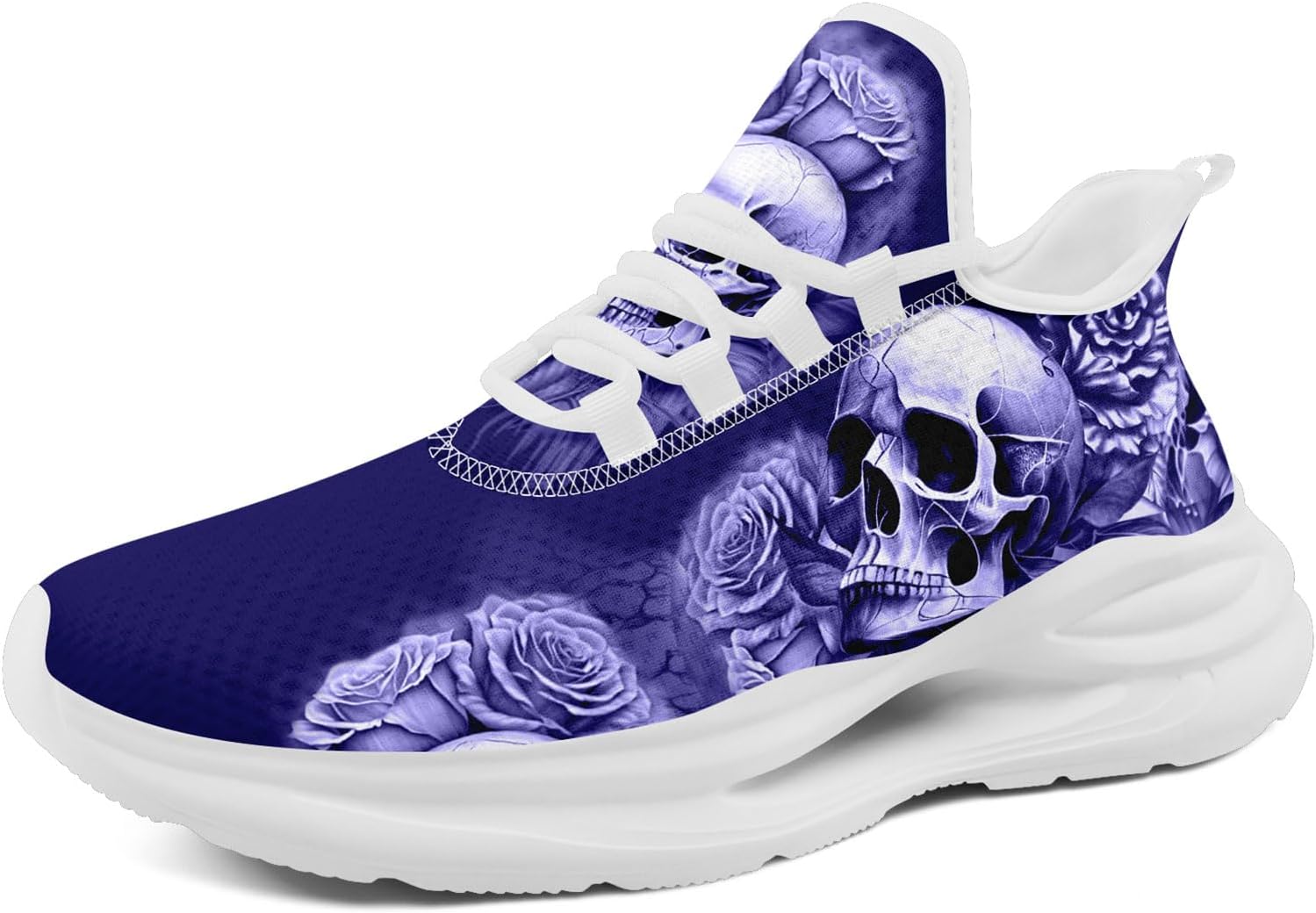 Кроссовки с черепом для мужчин и женщин, стильная элегантность, готические графические повседневные спортивные кроссовки для тенниса и тренировок Awsole, белый/фиолетовый
Кроссовки с черепом для мужчин и женщин, стильная элегантность, готические графические повседневные спортивные кроссовки для тенниса и тренировок Awsole, белый/фиолетовый