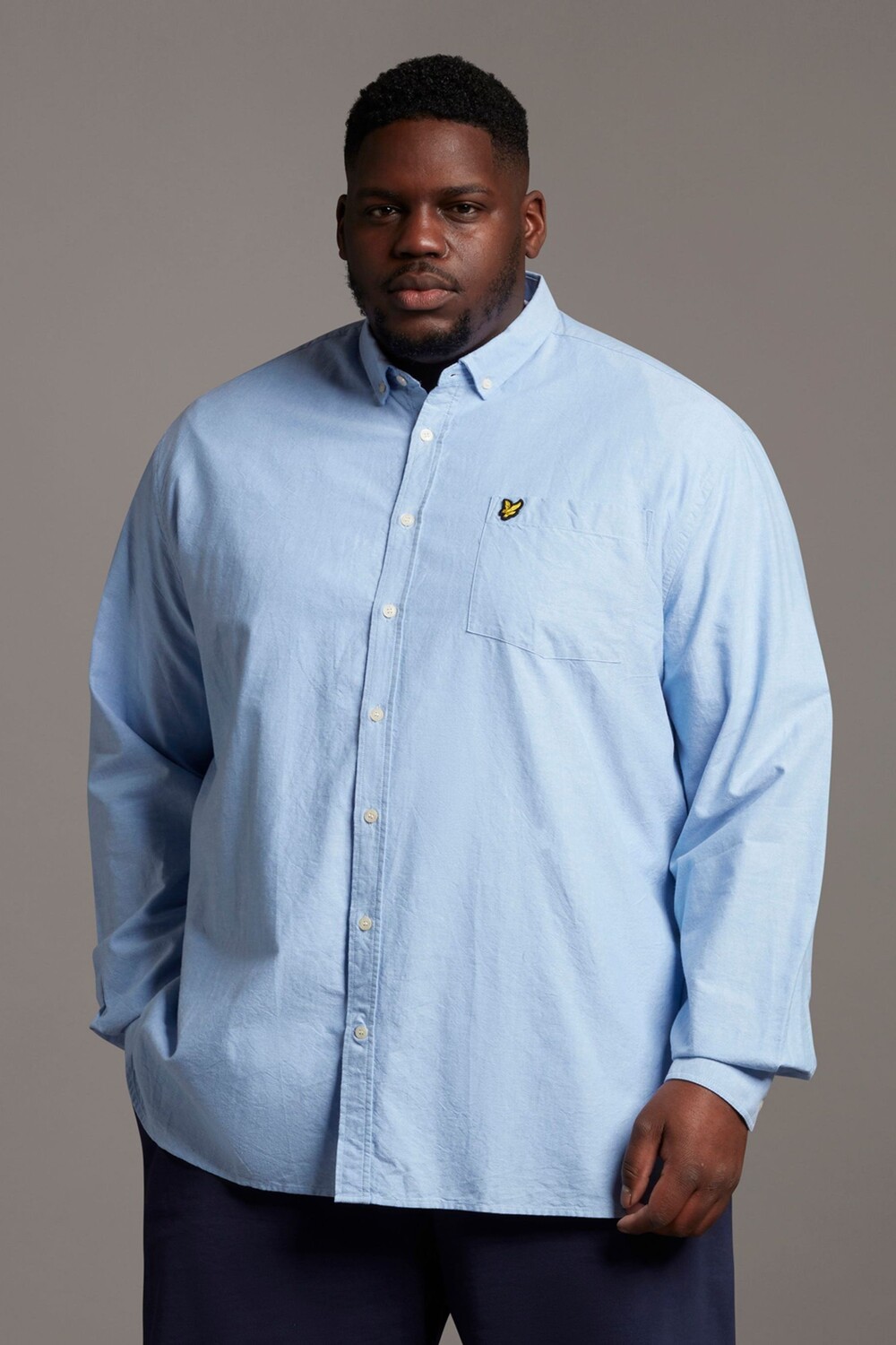 Оксфордская рубашка больших размеров Lyle & Scott, синий 
Оксфордская рубашка больших размеров Lyle & Scott, синий