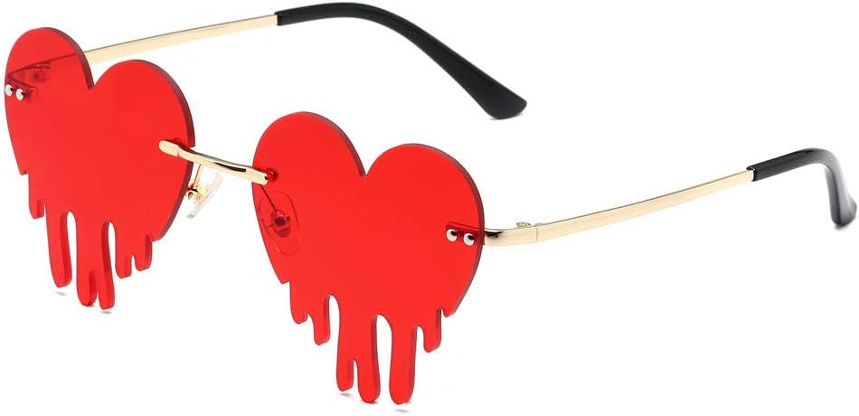 Солнцезащитные очки LASPOR Melting Heart для женщин и мужчин, без оправы, с эффектом «каплевидного» сердца, золотистая металлическая оправа, каплевидная форма, Red Heart
Солнцезащитные очки LASPOR Melting Heart для женщин и мужчин, без оправы, с эффектом «каплевидного» сердца, золотистая металлическая оправа, каплевидная форма, Red Heart