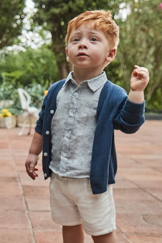 Комплект для малышей с добавлением льна Mayoral, синий
Комплект для малышей с добавлением льна Mayoral, синий