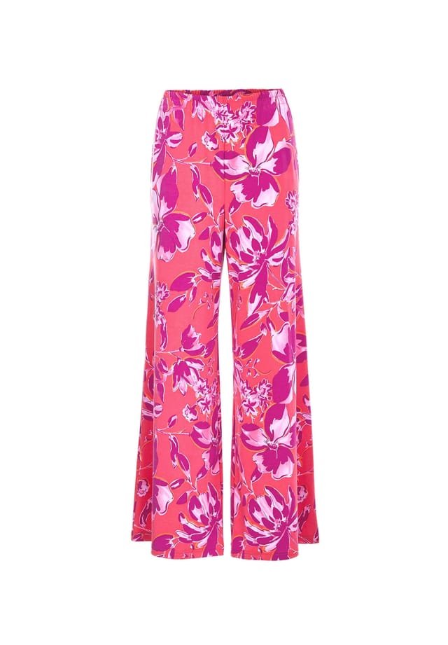 Короткий размер: брюки палаццо с летним принтом Goldner, мультиколор
Короткий размер: брюки палаццо с летним принтом Goldner, мультиколор